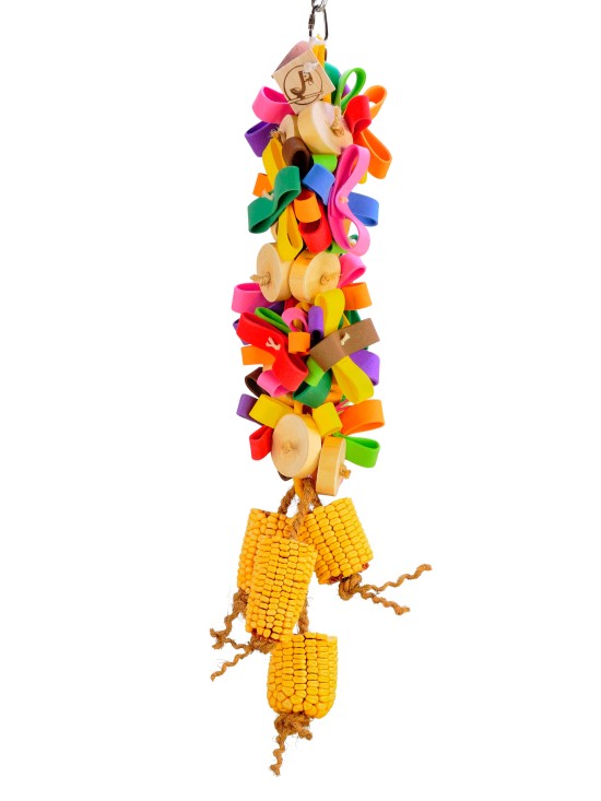 Liană colorată, cu porumb